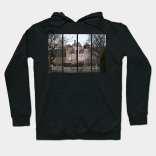 The castle of Sercy is a 12th-century castle in the Bourgogne-Franche-Comte. Cloudy winter day Hoodie